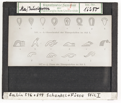 Vorschaubild Germanische Tierornamentik: Schenkel und Füße Stil I Diasammlung